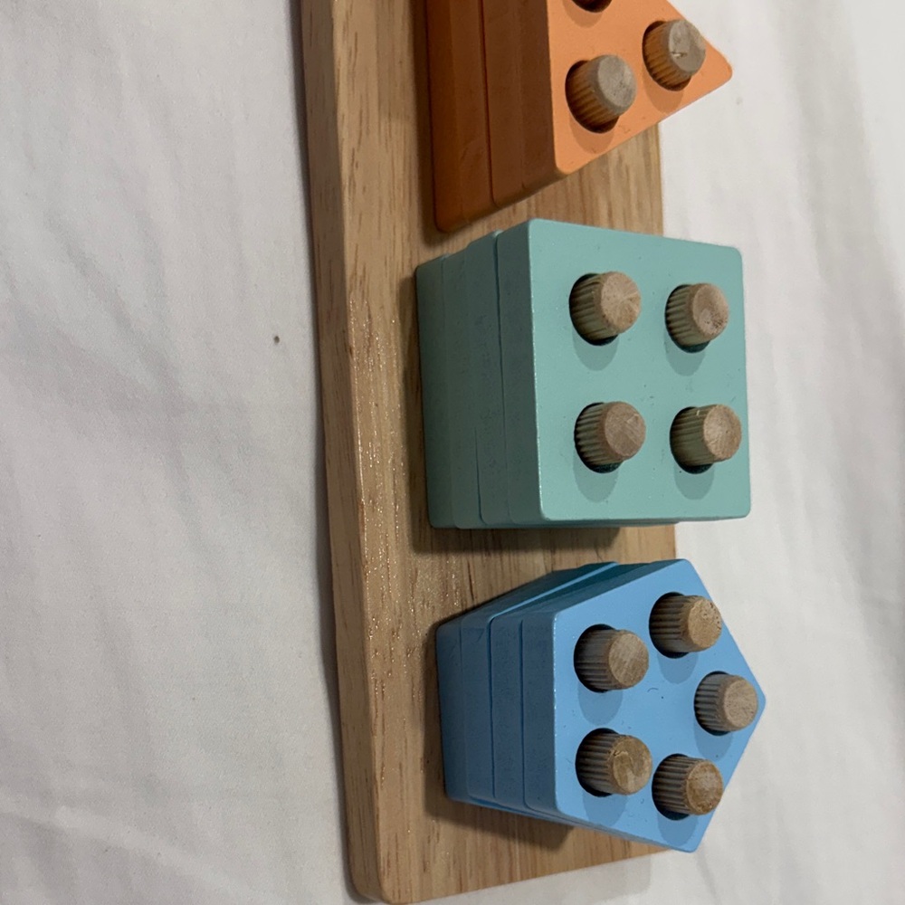 Colorful Wooden Shape Sorting Toy - Picture 3 of 4
